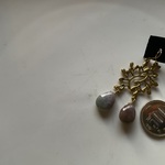 【8/05 御売約 kanataharuka様】450→350　　RING380-104 パイライト銀河&星屑ブルーゴールド*天然石の指輪 STRETCH FREE RING　[送料無料]