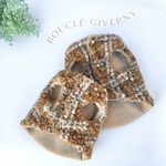 【犬服】くるくるもこもこボアのチェックベスト bouclé gilet