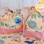 さかな 水族館 が大好きな女の子に見つけてもらいたい♡お弁当袋ハンドメイド　コップ袋ハンドメイド　ランチョンマット