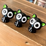 【6個】立体　黒猫　プラパーツ