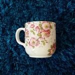 ポーセラーツ☆ピンクの花柄☆マグカップ☆