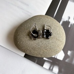 〈new〉foop pierce/earring/フープ/ブラック