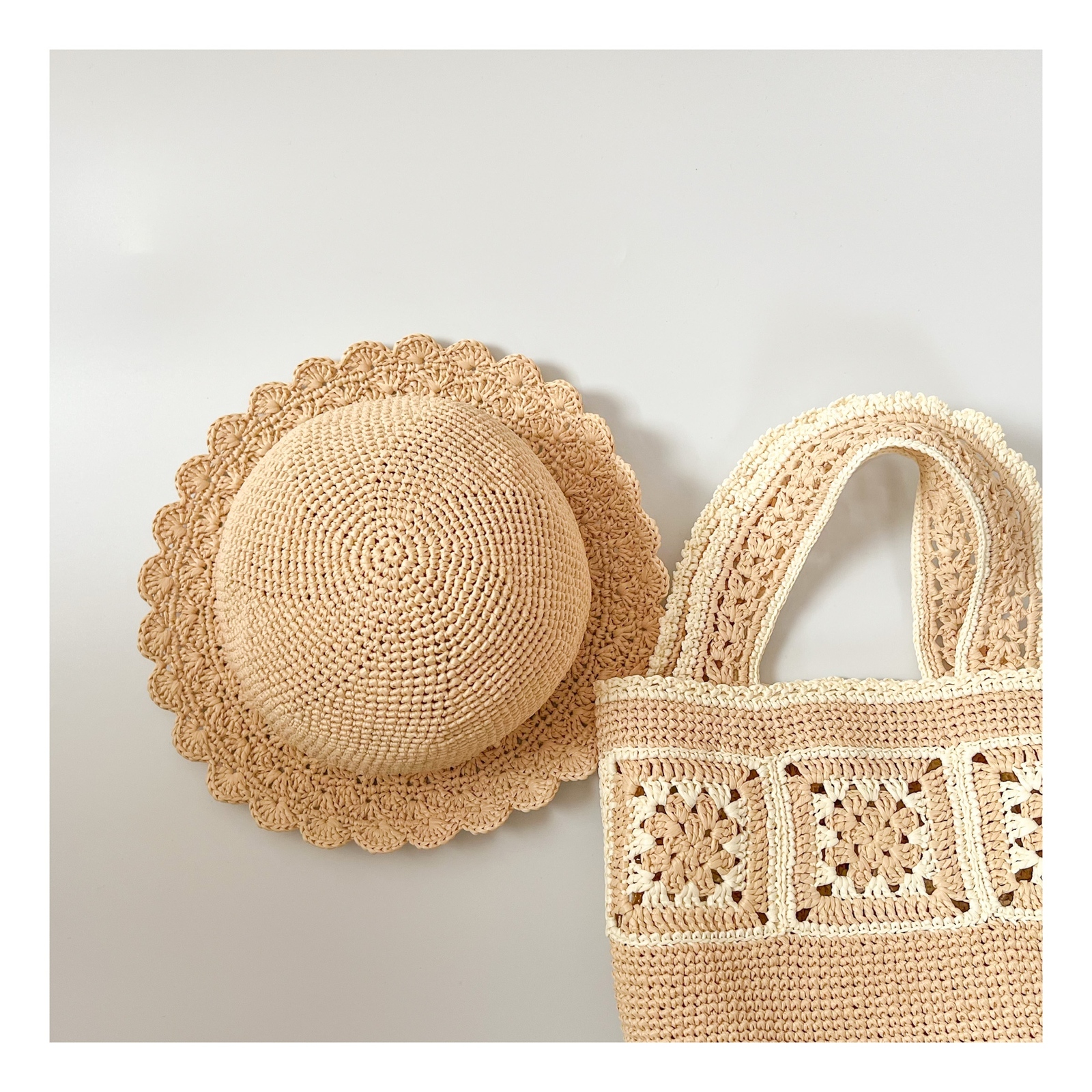 麦わら帽子付け替え用リボン - handmade Koo〜手編みの帽子屋さん