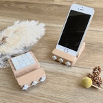 【再販】美濃焼のスマホスタンド　ホワイト＆アイボリー