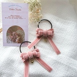 ＊d'ange ＊ ベルベットリボン ヘアゴム 2個組