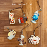 アクリルキーホルダー 第3弾🍳🎧🍒🎹☕🍙
