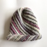 モヘヤのふわふわニット帽子　410