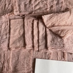 【小豆染めシングルガーゼ（30cm幅×1m単位）】　　手染めのシングルガーゼ　ジャンクジャーナル・コラージュ用　切りっぱなし