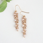 🍋SALE🍋 ロングリーフ × ジルコニア ピアス