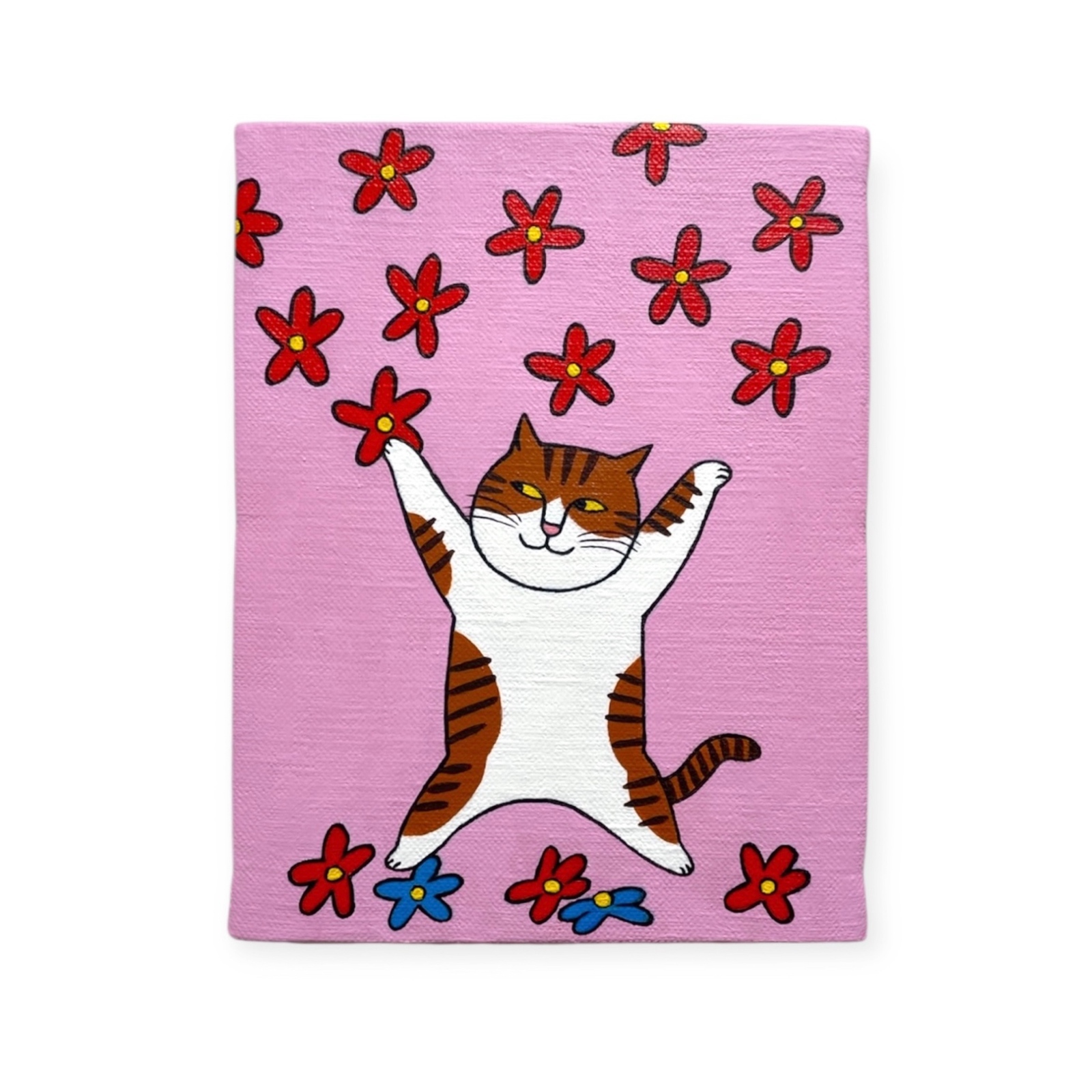 「薔薇色の猫生」キャンバス原画1点もの