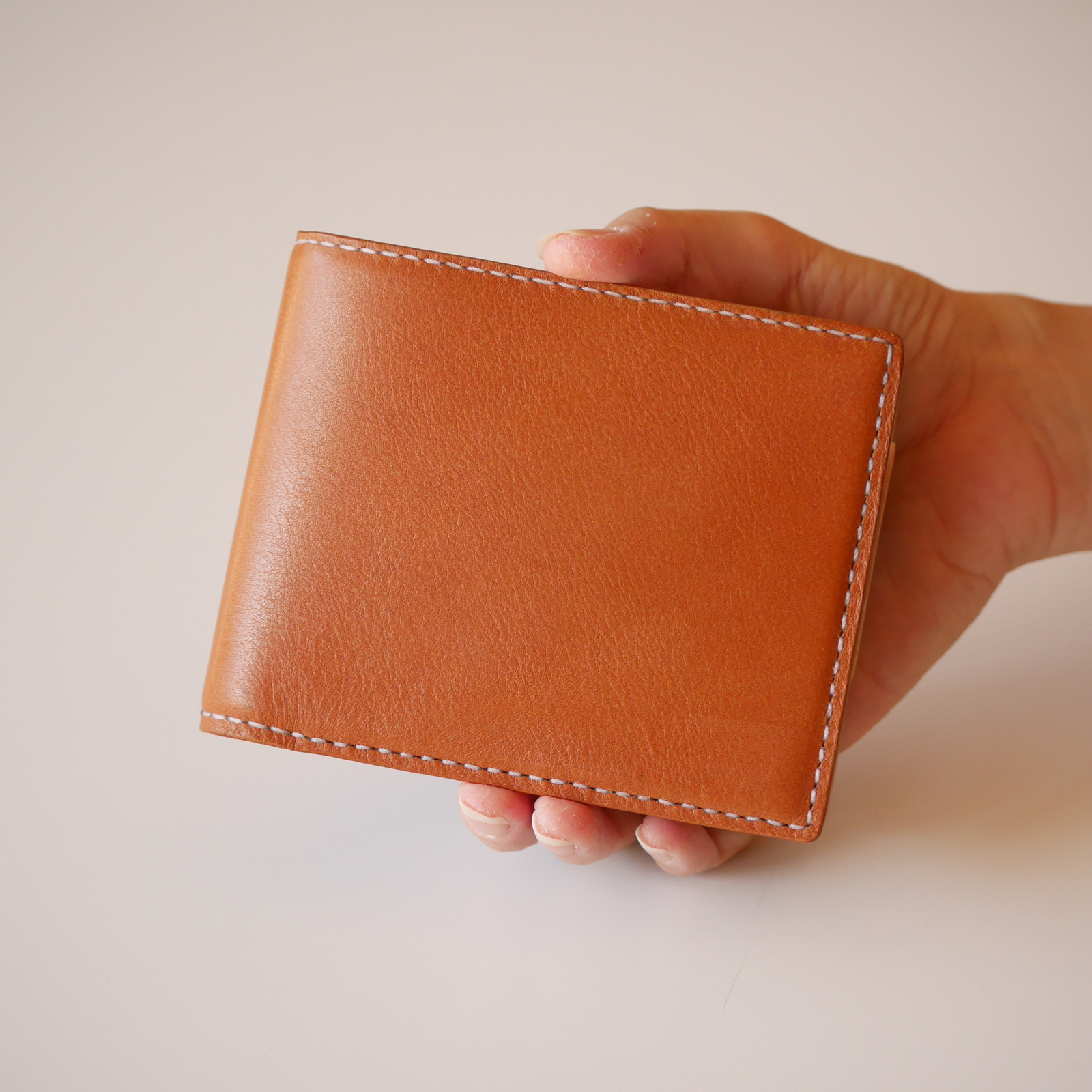 二つ折り財布　ブラウン×ナチュラル 15,840円