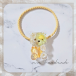 ちっちゃなクマさん レジンヘアゴム ドライフラワー 