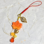 和菓子 紅葉饅頭 根付ストラップ