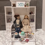 新作1/6 ドール家具　 マジックシェルフ ➕ソファーベッド&モダンテーブル付きます　セット　ホワイト仕様