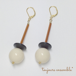 イタリア製micro*アクリルロングビーズピアス♪