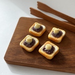 とろけるめんだこバターの小倉トースト￤フェイクフスイーツ ミニチュアフード 食品サンプル バター トースト