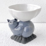 モッコ猫杯／白+スズ