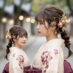 成人式　髪飾り ✨金箔付✨　水引　♡ ウェディングフォト　卒業式　結婚式　花嫁　和玉　❤︎  前撮り　色打掛　振袖　袴