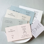 new  ￥ 60｜切り取り加工済　チケット風　エスコートカード　／結婚式　ドレス色当て　