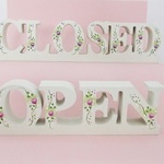 タロット様受注制作品　OPEN＆CLOSED（花文字）セット