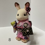 専用⭐︎シルバニアファミリー　お母さん　着物　下駄　髪飾り　バッグ　ハンドメイド -8