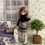crm09様専用ページ他のお客様はお求めになれません。ハンドメイドドール服※22センチドールサイズのスカート