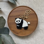 《animaux・ビーズ刺繍》パンダバッグチャーム