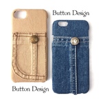 〔o01〕大人かわいいデニムケース iPhoneケース