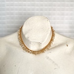 Vintage 80s-90s USA retro natural stone mop red aventurine necklace 
