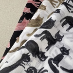 60ローン【ねこ大集合】コットン 生地 ハギレ 猫 猫柄