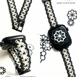 12.好きな色でお作りします✨可愛く快適なApplewatchバンド マクラメ✨防水速乾、超軽量、水洗いok 腕時計ベルト スマートウォッチバンド Fitbitも対応✨ 