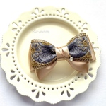 ＊インド刺繍＊華やかリボンバレッタ