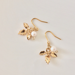【再販／クリスマス】柊(ヒイラギ)のピアス×ホワイト