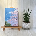 アクリル画《原画》  ✴︎  桜舞う空 ✴︎
