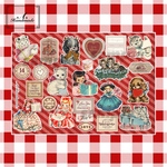 vintageレトロコラージュペーパー【No.b77】
