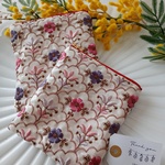 minne限定【12㌢】360°インド刺繍の贅沢ポーチ　Hana