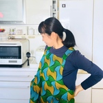 エプロン　かぶるだけ　アフリカ布　 クロスエプロン 　肩掛け 　誕生日   ギフト　アフリカン　アフリカ  　カラフル　おうちカフェ　料理教室