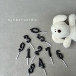number candle   ナンバーキャンドル  number ブラック　Black  誕生日 バースデー ロウソク 数字 ケーキキャンドル おうちフォト おうちスタジオ　ケーキ装飾