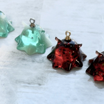 めんだこ　琥珀風＆翡翠風　チャーム　レジン　アクセサリー
