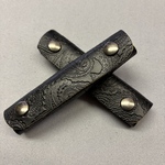 レディース　ハンドバッグ　レザーハンドルカバーItalian型押加工 leather