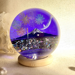 🗻🎆 富士山花火レジンアート球体～Mt.Fuji Fireworks Sphere～