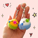 あみぐるみインコ☆キーホルダー☆ セキセイインコシリーズ