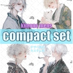 【新作同時】Mens Edition / compact set / 25種類各3枚 / cotton melody / 人物ステッカー / デザインペーパー先行【男女混合】
