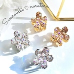 スワロフスキー　ヘアクリップ　ヘアピン　ミニヘアクリップ　キラキラ　ゆめかわ　♡✨