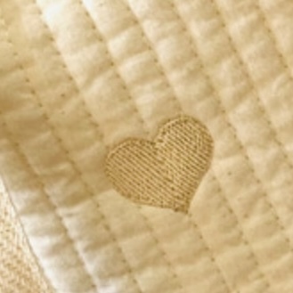 Lサイズ ハート刺繍 2wayマザーズバッグ ヌビバッグ ショルダーバッグ