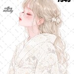 original sticker « no.7949 »     //     人物ステッカー オリジナルステッカー オリジナル人物ステッカー ステッカー cotton melody