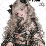 original sticker « no.7953 »     //     人物ステッカー オリジナルステッカー オリジナル人物ステッカー ステッカー cotton melody