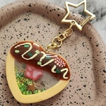ぽころんの足跡×たこ焼きなキーホルダー かわいいたこ焼き シャカシャカ レジン 【送料無料】