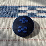 SLOWLY ミンサー柄刺繍ヘアゴム