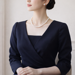 貝パール8ｍｍ・40cm一連ネックレス　～Eirene